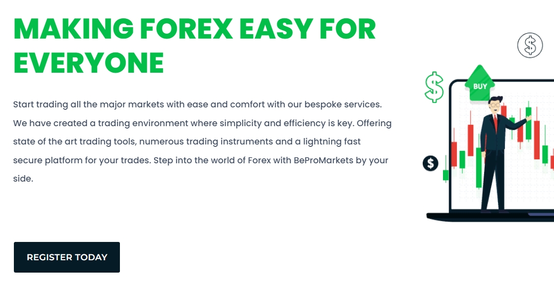 Bepromarkets pagina iniziale