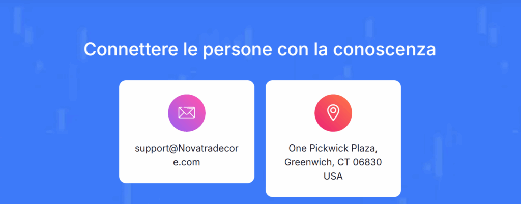 NovaTradeCore assistenza clienti